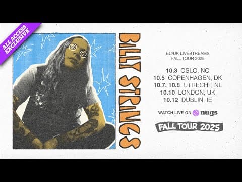 Billy Strings 10/3/25 Oslo, NO Thumbnail