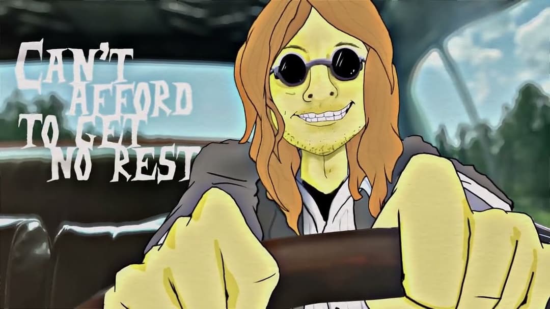 Billy Strings - Leaning on a Travelin' Song (Official Lyric Video) Thumbnail