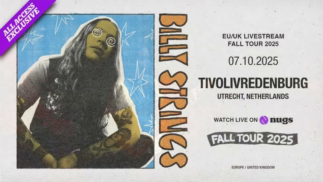 Billy Strings 10/7/25 Utrecht, NL Thumbnail